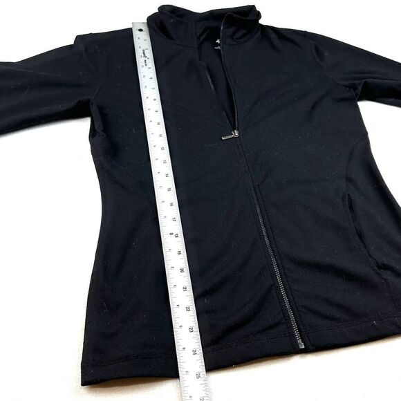 Prana Jet Black Full Zip Lightweight Athleisure Jacket Women’s L‎ - Picture 8 of 10